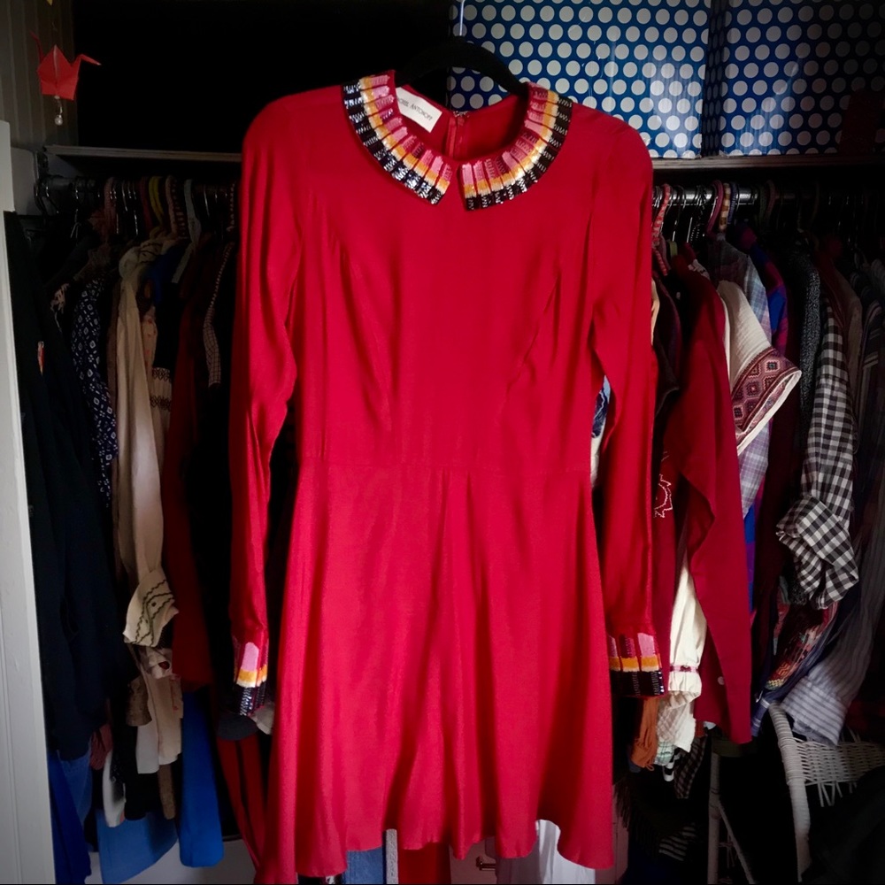 Rachel Anotonoff “Jessica” Lipstick Sequin Dress